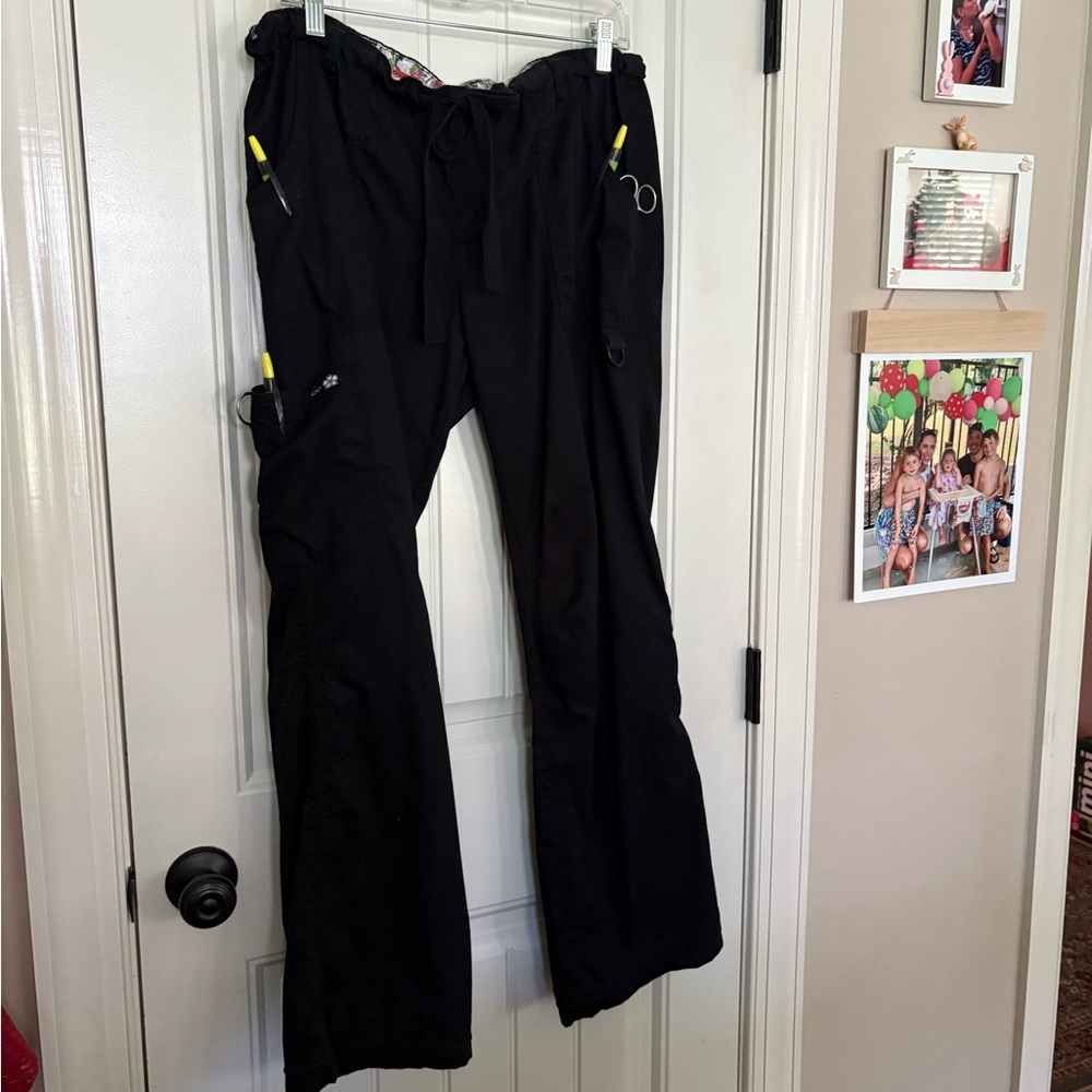 Koi Womens Black Scrub Pants